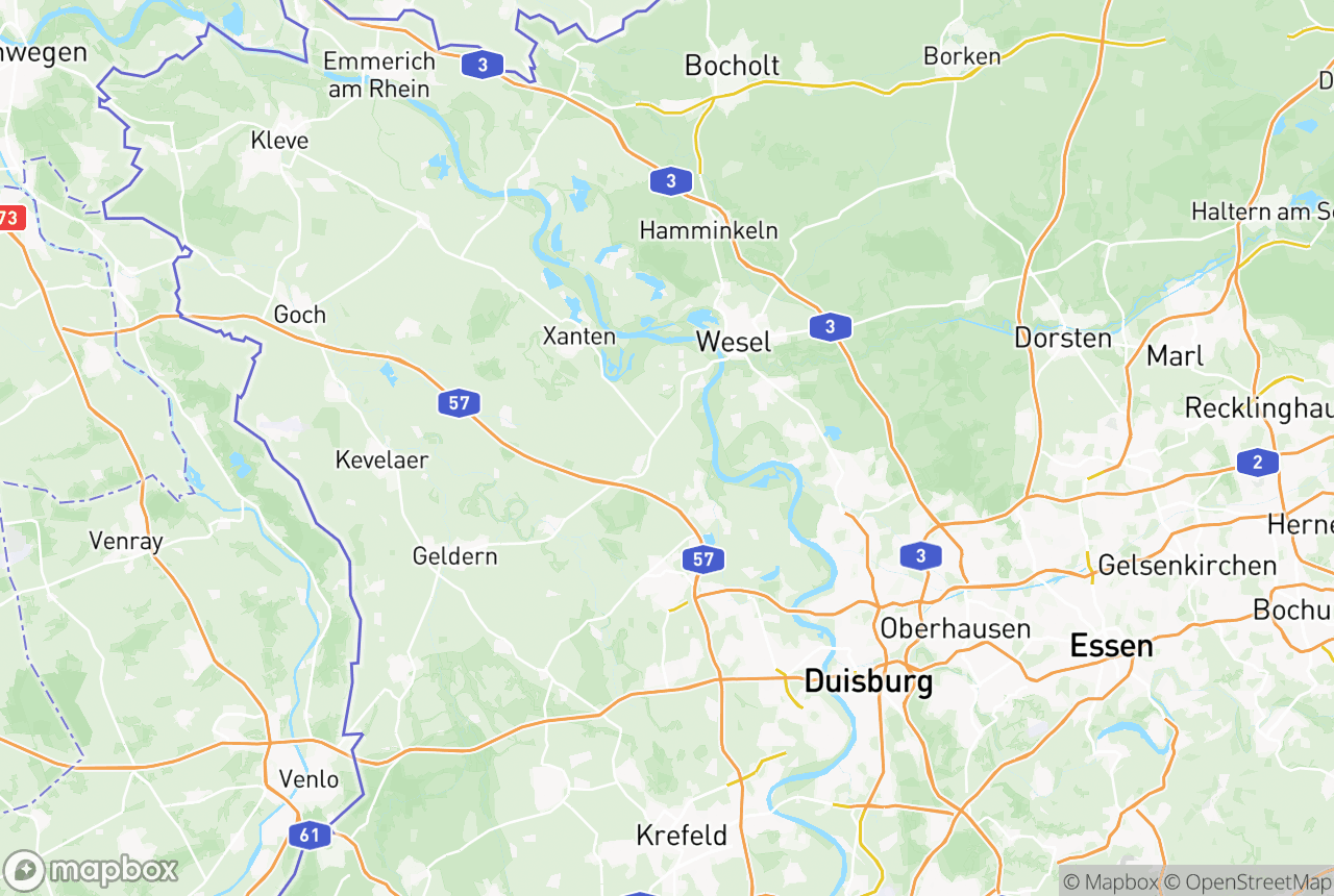 Karte von der Region und Umgebung mit den betreuten Orten